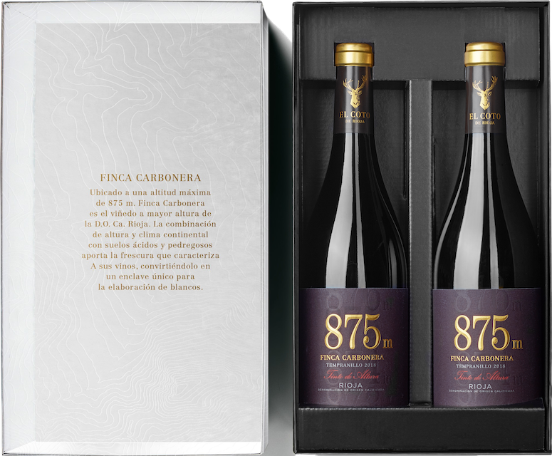  875m Tempranillo Finca Carbonera Rioja DOCa 2x75cl