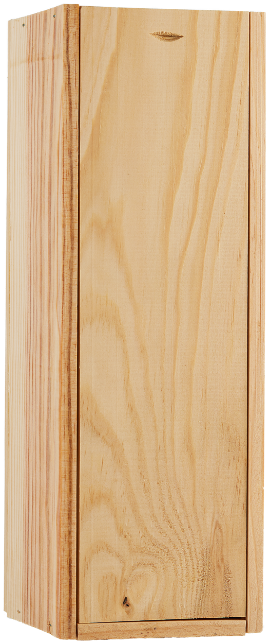 1er Holzkiste mit Schiebedeckel neutral 75cl